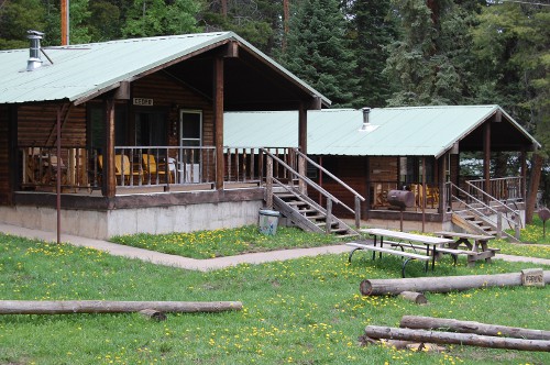 Exterior of Cedar & Piñon Cabins