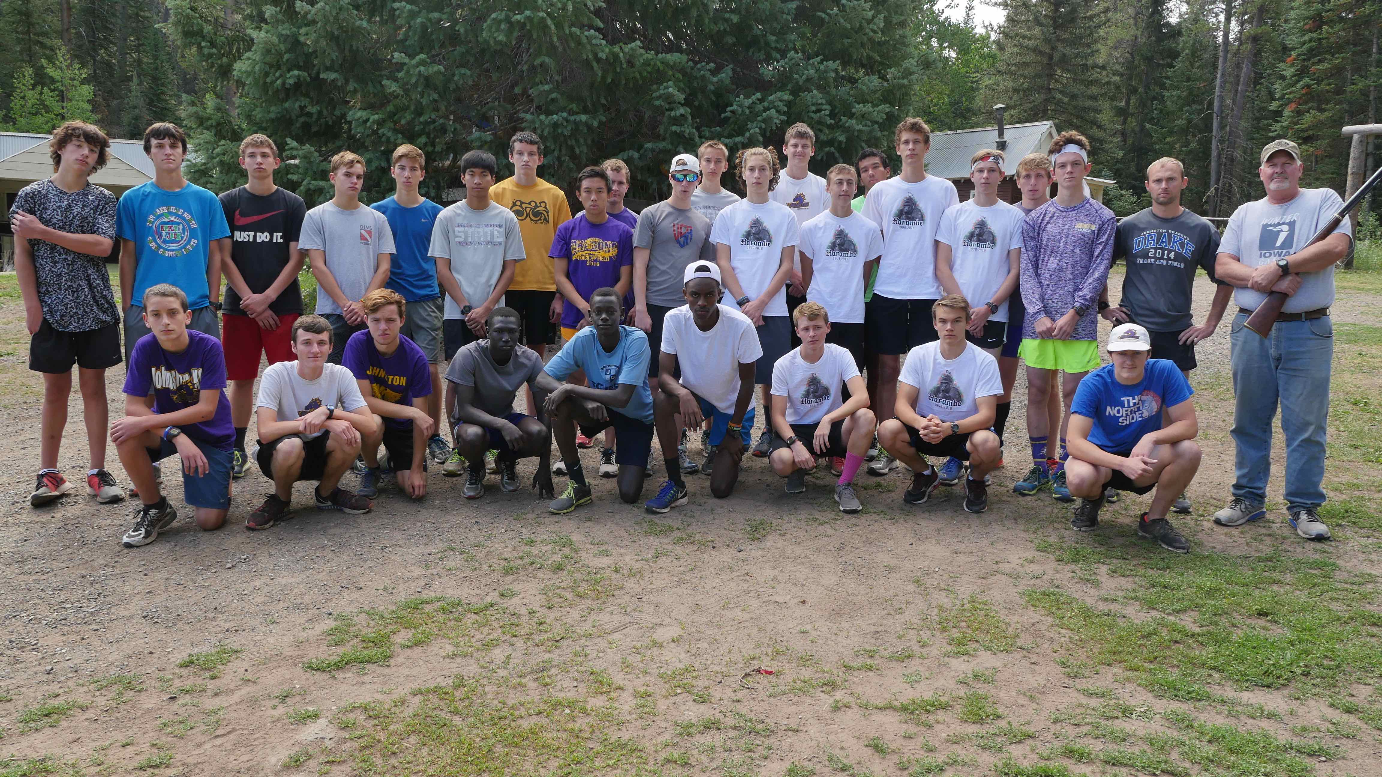 x-country team trains at Ute Lodge