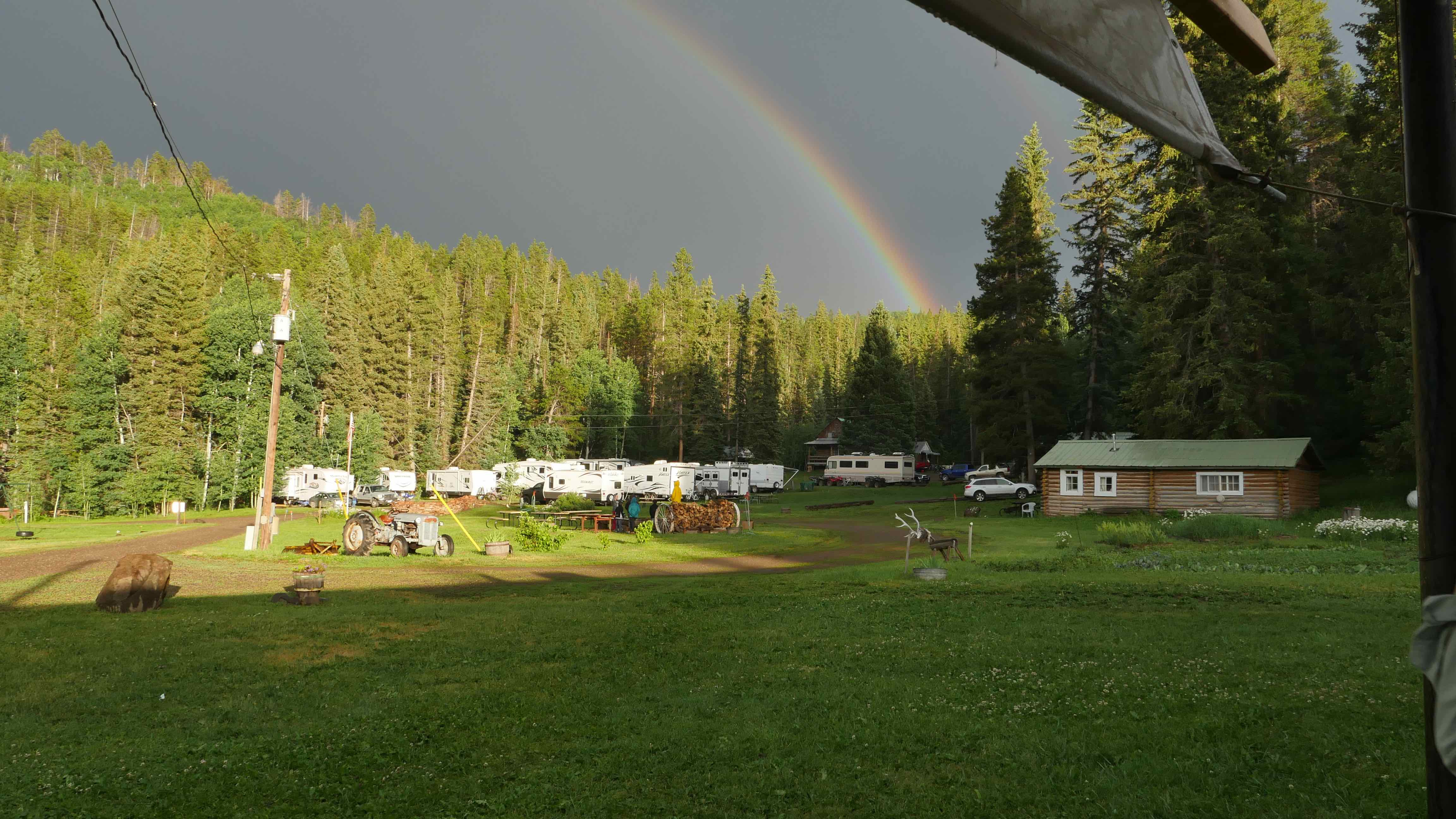 Rainbow over Ute Lodge