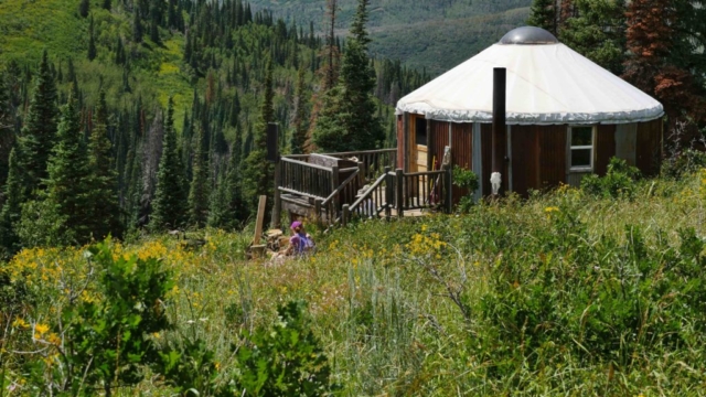 backcounty yurt near Flat Tops